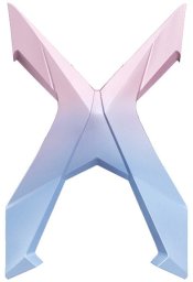 Tylna osłona "X" Angel XDekor Różowo Niebieski