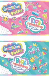 Blok rysunkowy A4 20 kartek biały Bambino Pastel mix cena za 1 szt
