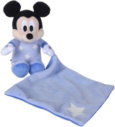 Myszka Miki z kocykiem świecąca w ciemności 35cm