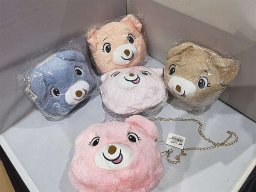 Torebka pluszowa  Miś p6 556201 mix cena za 1 szt