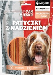 Pan Mięsko Przysmak dla psa Patyczki z nadzieniem Wołowina i łosoś (dorosły) 100g