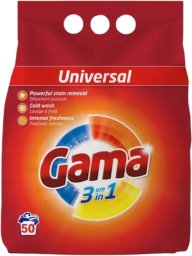 Proszek do prania do kolorów i bieli GAMA Universal 50 prań 3kg