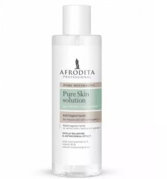 Afrodita Pure Skin Solution Tonik Ściągający Dla Skóry Tłustej