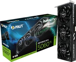 Karta graficzna Palit GeForce RTX 5060 Ti Infinity 3 8GB GDDR7 DLSS4 (NE7506T019P1-GB2062S)