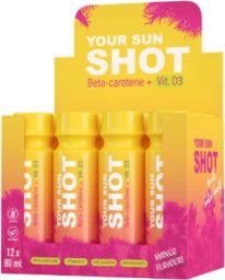 Supertan Your Sun Shot Mango Z Wit. D3 Drinki Do Opalania 80ml x12szt