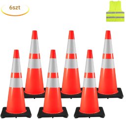 Pachołki Drogowe 92 cm 6 Sztuk