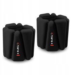 SNK01 BLACK SILIKONOWE OBCIĄŻNIKI DO ĆWICZEŃ NA KOSTKI I NADGARSTKI HMS