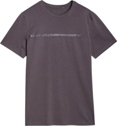 KOSZULKA MĘSKA BAWEŁNIANA T-SHIRT MĘSKI SPORTOWY Z NADRUKIEM 4F M2077