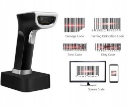 Bezprzewodowy czytnik skaner kodów 1D/2D (QR) YHD-6800DW 2.4GHz + stacja