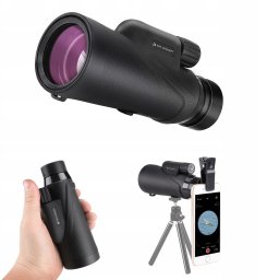 Monokular Luneta K&F ZOOM 8x 42mm BaK4 IP68 + Etui Statyw Uchwyt na Telefon