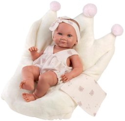 Llorens 73814 Lalka winylowa Bobas 40 cm Nica w białym
