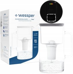 Dzbanek Wessper D2 Borosilicate FutureFlow Aquaclassic (WES202-FF-BK)