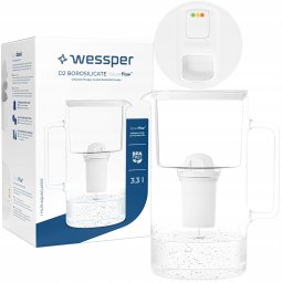 Dzbanek Wessper D2 Borosilicate FutureFlow Aquaclassic (WES202-FF-WH)