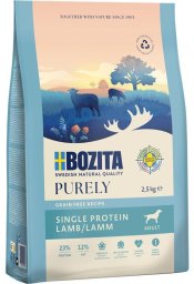 BOZITA Purely jagnięcina bezzbożowa i hipoalergiczna karma dla psa 2,5 kg