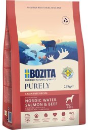 BOZITA Purely łosoś i wołowina karma bezzbożowa dorosłe psy duże rasy 2,5 kg