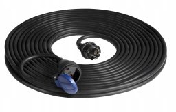 Orno Przedłużacz warsztatowy bryzgoszczelny IP44, 1x2P+Z 20m,kabel gumowy olejoodporny H07RN-F 3x1,5mm?, 230VAC/16A