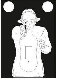 Tarcze strzeleckie sylwetk. TS-9 Francuz-kpl.50 szt