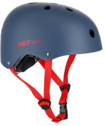 MTW001-1 KASK SZARO-CZERWONY ROZM. S(52-56CM) NILS EXTREME