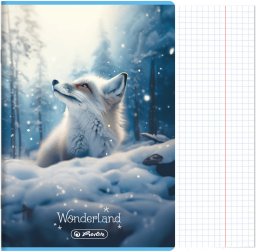 Zeszyt A5 16 kartek w kratkę z marginesem 70g/m2 Wonderland HERLITZ
