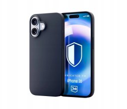 3MK Etui Hardy Silicone Case Graphite do Apple iPhone 16