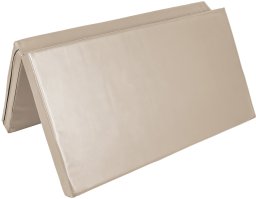 Materac dwuczęściowy z rzepami UNDERFIT  130 x 120 x 10 cm miękki beżowy