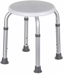 Taboret prysznicowy okrągły aluminiowy