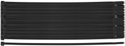 Opaski zaciskowe EXTREME 4.8 × 200 mm, czarne, 100 szt.