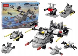 Klocki Konstrukcyjne Helikopter 6w1 Zestaw DIY Pojazdy 117 ele.