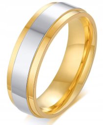 OBRĄCZKA ŚLUBNA Pierścionek STALOWY 5mm 316L r.19