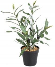 ITIMPORT SZTUCZNA Roślina DRZEWKO OLIWNE W DONICZCE REALISTYCZNA 35cm ŁADNY KRZACZEK