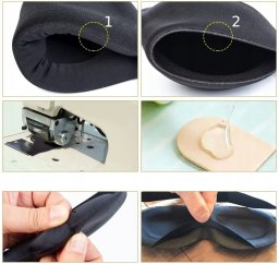 OPASKA NA OCZY SPANIA 3D Zaciemnia BLOKUJE ŚWIATŁO