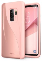 Etui i-Blason Luna do Galaxy S9 Plus - hybrydowe, ochronne, różowe złoto