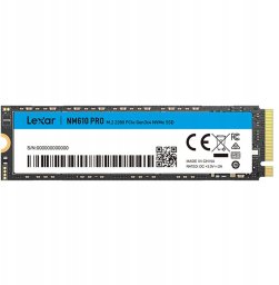 Dysk SSD Lexar 1TB M.2 PCIe NVMe NM610 Pro (LNM610P001T-RNNNG)