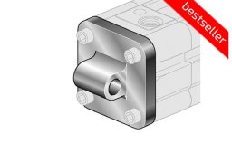Ucho proste MP4 D125 ze śrubami montażowymi XCM/125