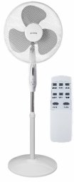 VOLTENO FLOOR FAN WHITE + REMOTE CONTROL 40cm WHEEL BASE