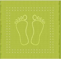 KLEINE WOLKE Foot Mata bezp. KiwiGreen 36x72