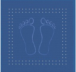 KLEINE WOLKE Foot Mata antypoślizgowa Blau 55x55