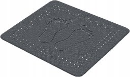 KLEINE WOLKE Foot Mata prysznic. DarkGrey 55x55