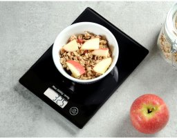 Kesper Cyfrowa waga kuchenna szklana czarna 21x16x