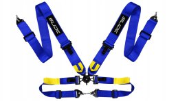 Pasy sportowe Slide V2 Quick Ciemno Niebieskie 4P 3"