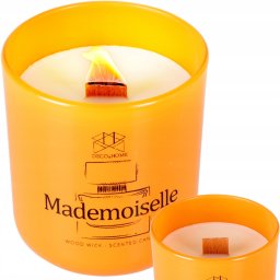 Świeca w szkle Mademoiselle (kolor szkła pomarańczowy) SW011 DECO4HOME