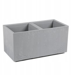 Kwietnik KARO 800x400x400 beton ECO recycled - jasny szary beton LA936-70 Lamela