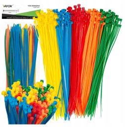 Opaski zaciskowe 3,5mm / 250mm mix kolorów 100 szt. VOZ-35250MIX Vayox