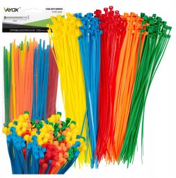Opaski zaciskowe 3,5mm / 150mm mix kolorów 100 szt. VOZ-35150MIX Vayox