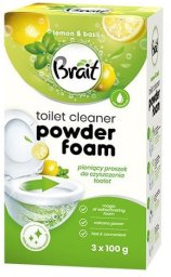 BRAIT Wulkan Pieniący proszek do czyszczenia toalet Lemon & Basil 3 x 100 g