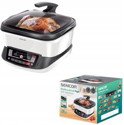 Frytkownica beztłuszczowa Sencor SFR 9400WH Multifunctional frying device 18in1 4.8L 1800W