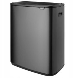 BRABANTIA BO waste bin 2x30l Confident Grey 233609