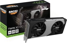 Karta graficzna Inno3D GeForce RTX 5060 Ti Twin X2 OC 16GB GDDR7 DLSS4 (N506T2-16D7X-191073N)