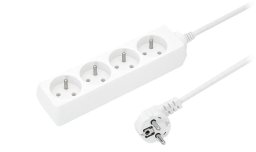 Przedłużacz 4-gniazda z/u 16A 10m /OMY 3x1,5/ biały PS-470 T-110750