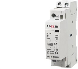 STYCZNIK MODUŁOWY 25-02 230V 20A 25A 1P SM2 25-02-230V